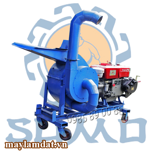 Máy băm nghiền xơ dừa, gỗ bóc 24Hp